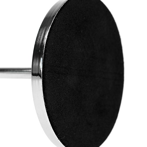 Floristik24 Candelabro para vela puntiaguda plata 30cm