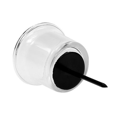 Artículo Portavelas para velas de té de cristal transparente Ø6cm H10cm 2uds