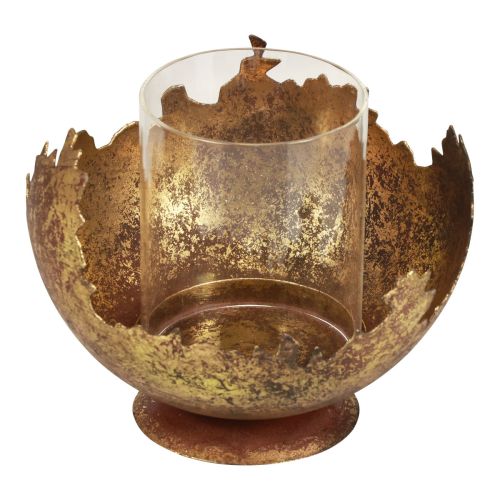 Floristik24 Decoración de mesa farolillo navideño metal antiguo 12cm Ø15cm