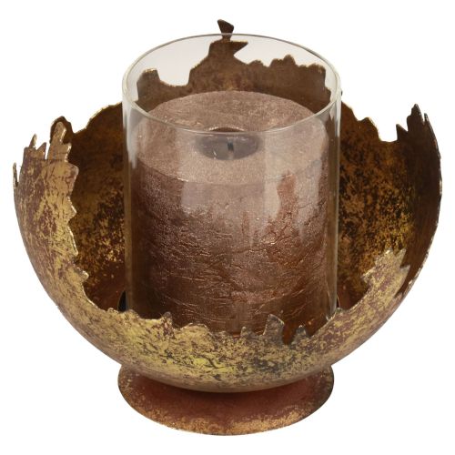 Floristik24 Decoración de mesa farolillo navideño metal antiguo 12cm Ø15cm