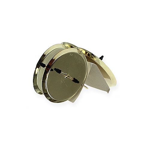 Artículo Portavelas oro Ø7cm 4 piezas