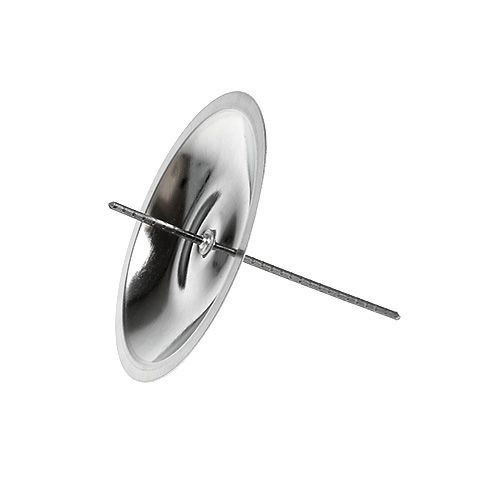 Portavelas con espina plata Ø5cm 36 piezas