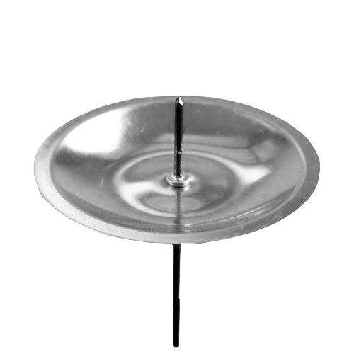 Floristik24 Portavelas con espina plata Ø8cm 16 piezas