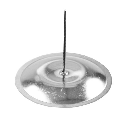 Artículo Portavelas con espina plata Ø8cm 16 piezas
