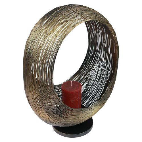 Floristik24 Candelero escultura decorativa de metal portavelas Al. 45 cm