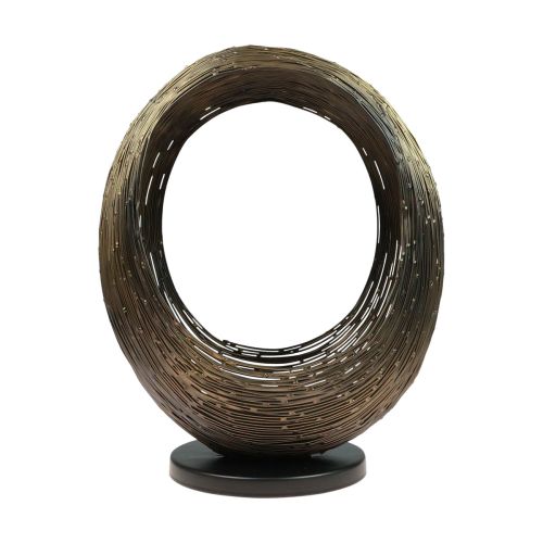 Floristik24 Candelero escultura decorativa de metal portavelas Al. 33,5 cm