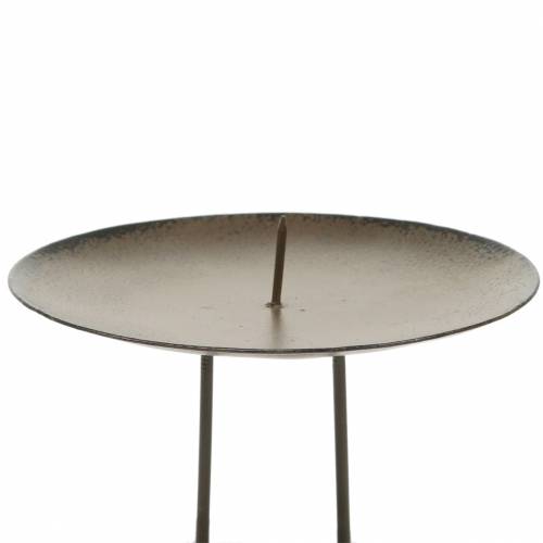 Portavelas enchufable 8cm marrón 4 piezas