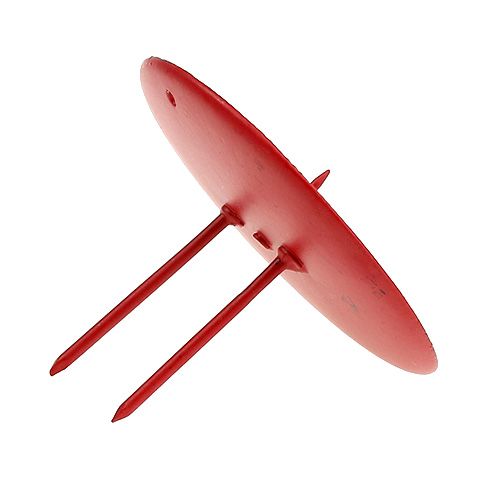 Artículo Portavelas para pegar rojo Ø8cm 4pcs