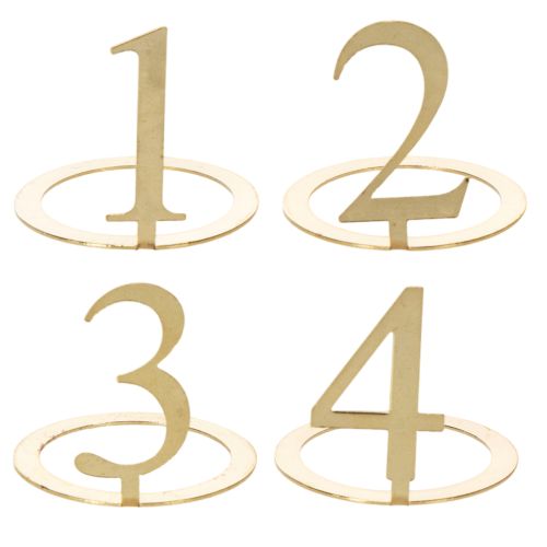 Anillos para velas cónicas, juego de números para corona de Adviento, 3 cm, 4 unidades comprar | Floristik24.es