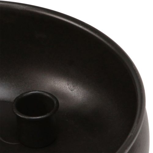 Artículo Portavelas portavelas negro con imanes Ø20cm