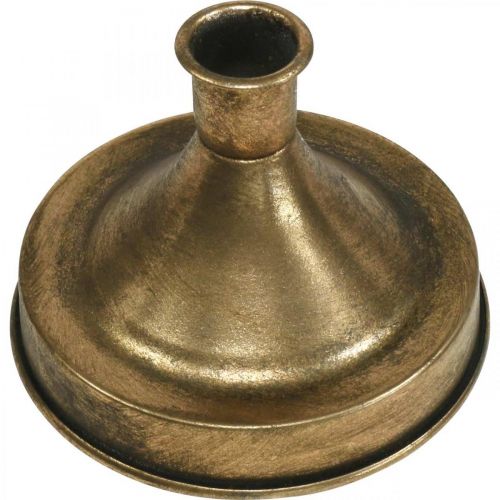Floristik24 Candelabro Candelero de metal dorado Aspecto antiguo Al. 8,5 cm