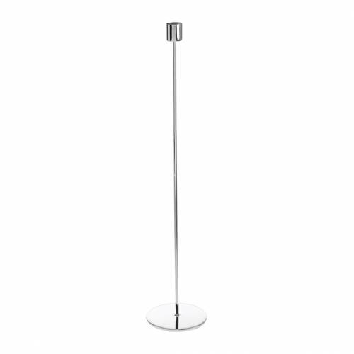 Floristik24 Juego de candelabros de metal para velas plata Ø2.2cm H31cm 2pcs