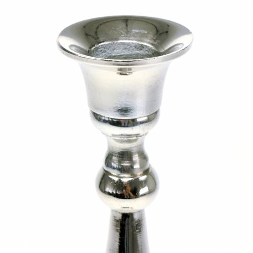 Floristik24 Candelabros plata juego de 2 H27cm