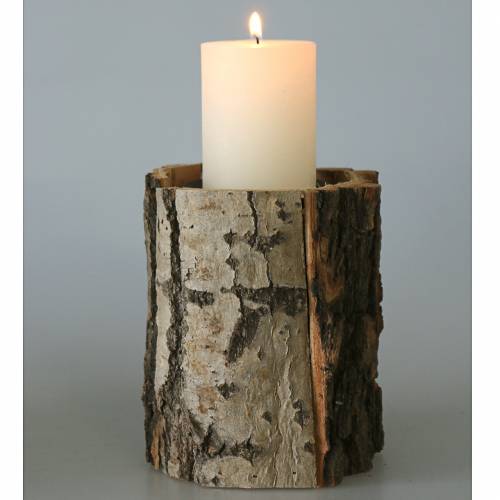 Floristik24 Candelero madera Ø13cm H16cm