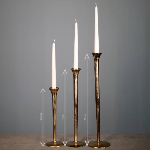 Floristik24 Candelabro oro antiguo Ø9.5cm H29.5cm
