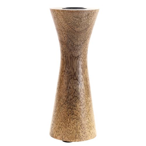 Artículo Candelabro Portavelas Moderno Madera Natural Ø6cm H16cm