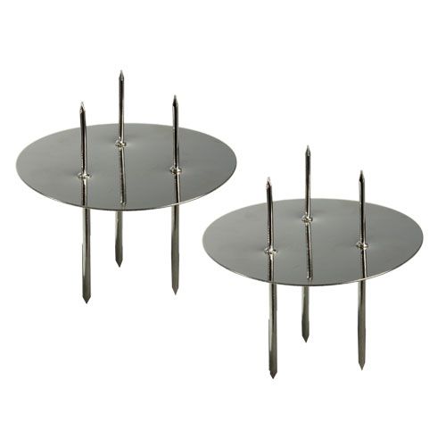 Floristik24 Candelabros plata Ø6cm 12pcs