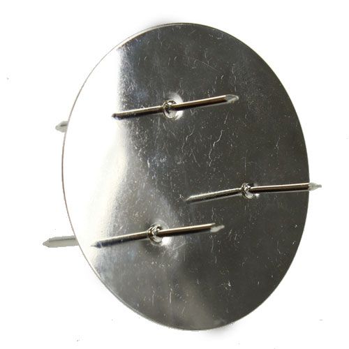 Floristik24 Corona de adviento tachuelas plata Ø8cm