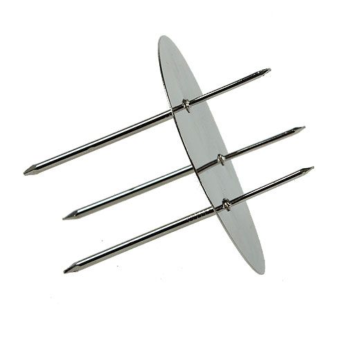 Floristik24 Corona de adviento tachuelas plata Ø8cm