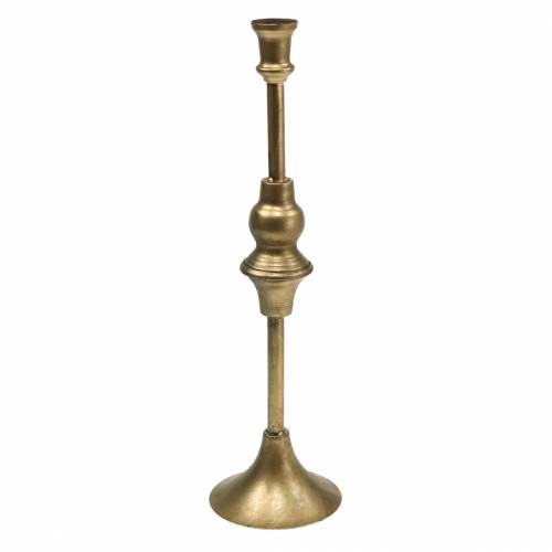Floristik24 Portavelas navideño metal color latón Ø10.5cm H38.5cm