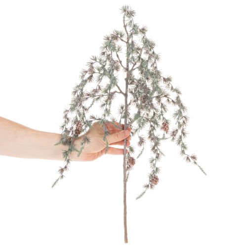 Rama de pino artificial con piñas, rama de pino decorativa, artificial, 80 cm, 3 piezas | Floristik24.es
