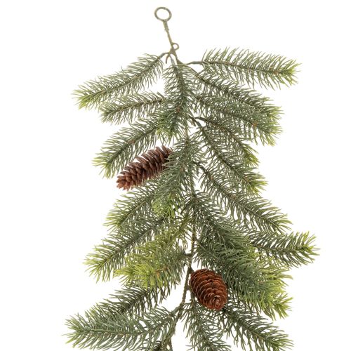 Guirnalda artificial decorativa de ramas de pino para arreglos invernales, 190 cm.