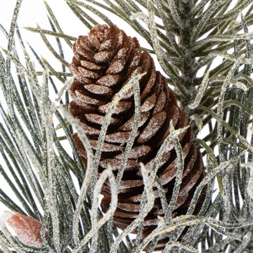 Rama de pino artificial con piñas, de invierno, 40 cm. | Floristik24.es