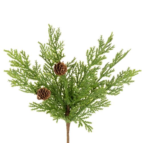Rama de pino artificial con piñas, 28 cm, 6 unidades comprar | Floristik24.es