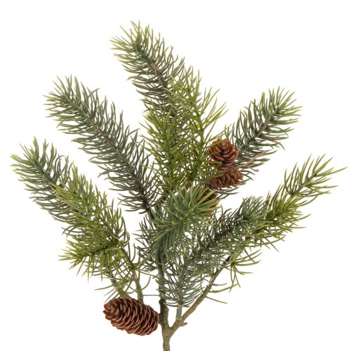 Rama navideña artificial, rama decorativa con piñas. comprar | Floristik24.es