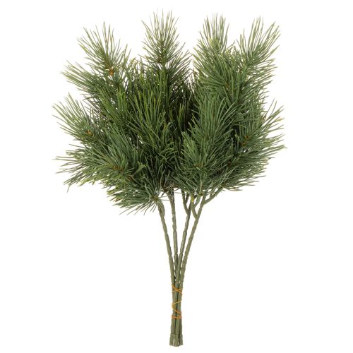 Rama de pino artificial para decoración invernal, 40 cm, 4 unidades | Floristik24.es