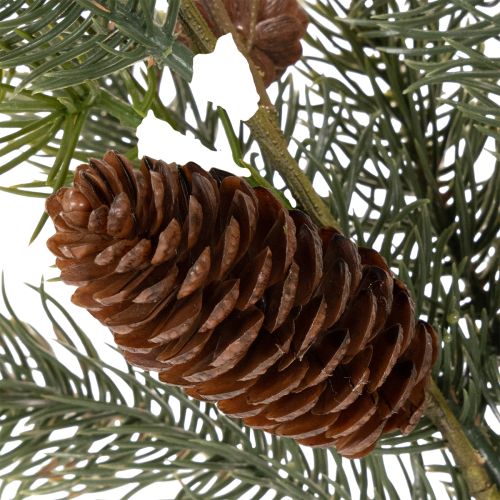 Rama de abeto artificial con decoración de piña, 41 cm. | Floristik24.es