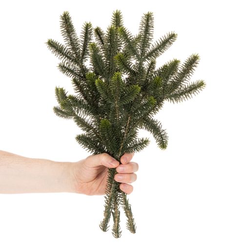 Rama de abeto artificial para decoración de mesas y arreglos florales, 45 cm, 3 unidades. | Floristik24.es