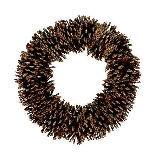 Corona de piñas redonda plana Ø30cm