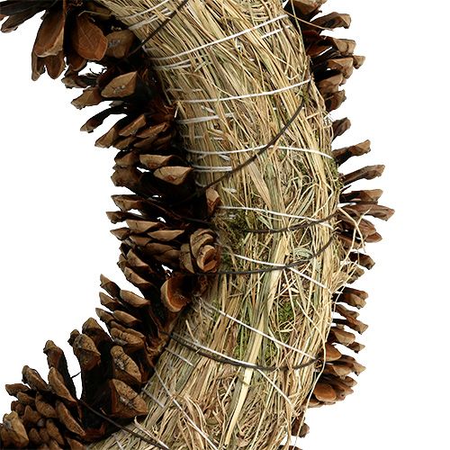 Floristik24 Corona de piñas redonda plana Ø30cm