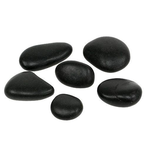 Guijarros negros 4cm - 7cm 1kg
