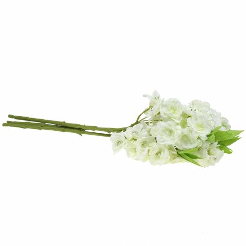 Floristik24 Cherry branch cream 45cm 3pcs para decoración