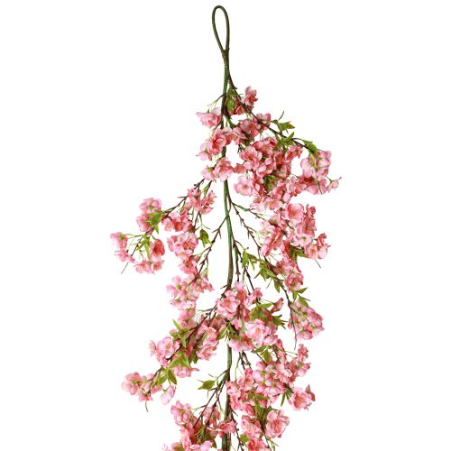 Artículo Guirnalda de flores de cerezo guirnalda de flores artificiales rosa 170cm
