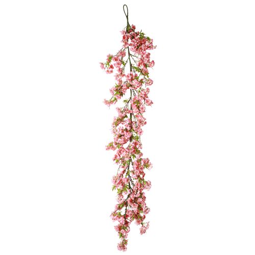 Artículo Guirnalda de flores de cerezo guirnalda de flores artificiales rosa 170cm