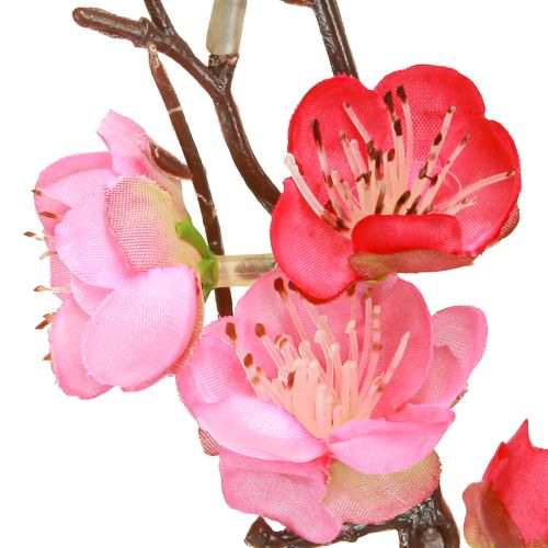 Artículo Rama de flor de cerezo artificial decorativa, color rosa oscuro, 96 cm, 2 unidades
