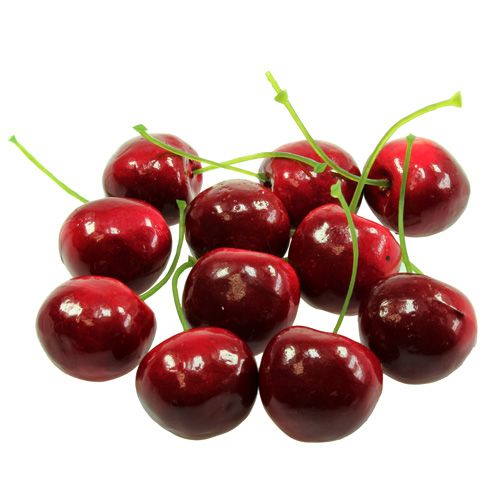 Cerezas Ø2,5cm rojo 30p