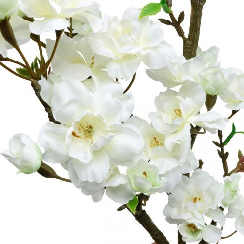 Artículo Rama de cerezo blanca decoración de primavera artificial rama decorativa 110cm