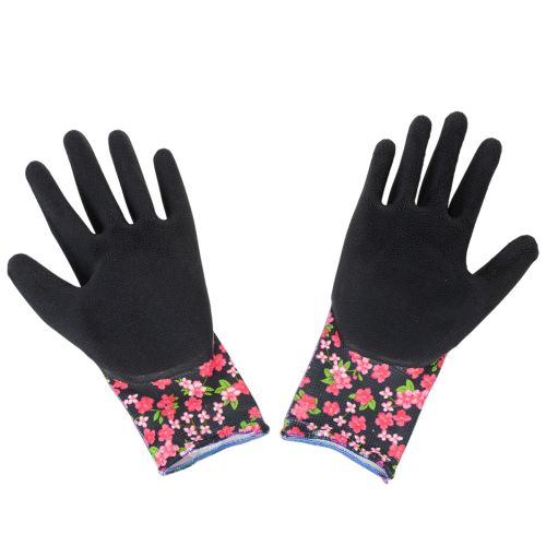 Artículo Guantes de jardín Kixx con motivo de fresa, blanco y rojo, talla 8 Guantes de jardín Kixx con flores, negro, talla 8
