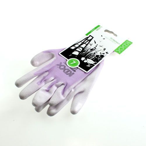 Artículo Kixx guantes de jardín blanco, lila talla 8