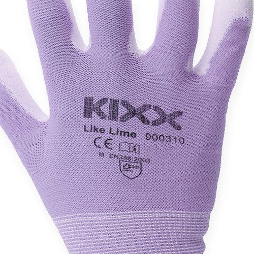 Artículo Kixx guantes de jardín blanco, lila talla 8