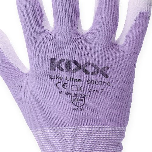 Artículo Guantes de jardín Kixx talla 7 blanco, lila