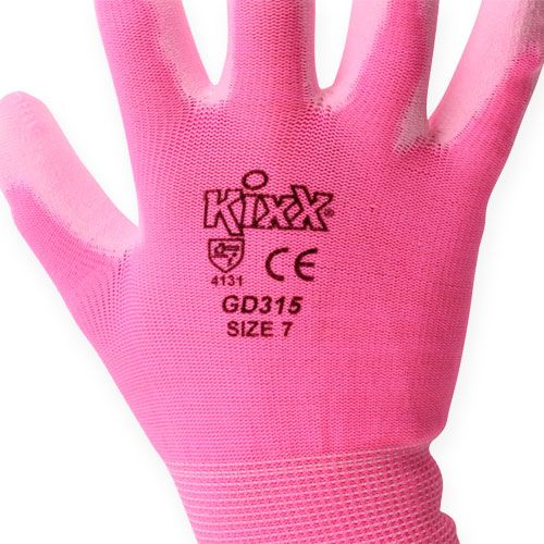 Artículo Guantes de jardín Kixx talla 7 rosa, rosa