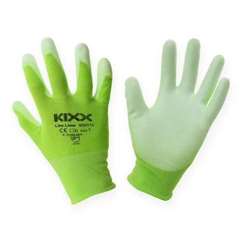 Floristik24 Kixx guantes de jardín verde claro, lima talla 10