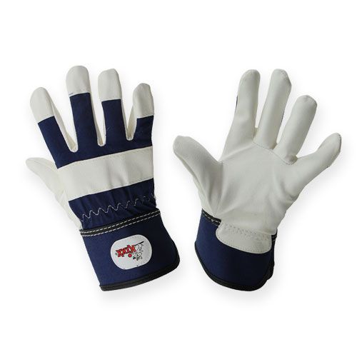 Floristik24 Guantes infantiles Kixx talla 6 azul, blanco