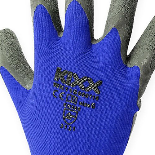 Artículo Kixx guantes de jardín de nailon talla 8 azul, negro