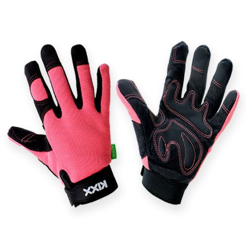 Floristik24 Guantes sintéticos Kixx talla 8 rosa, negro